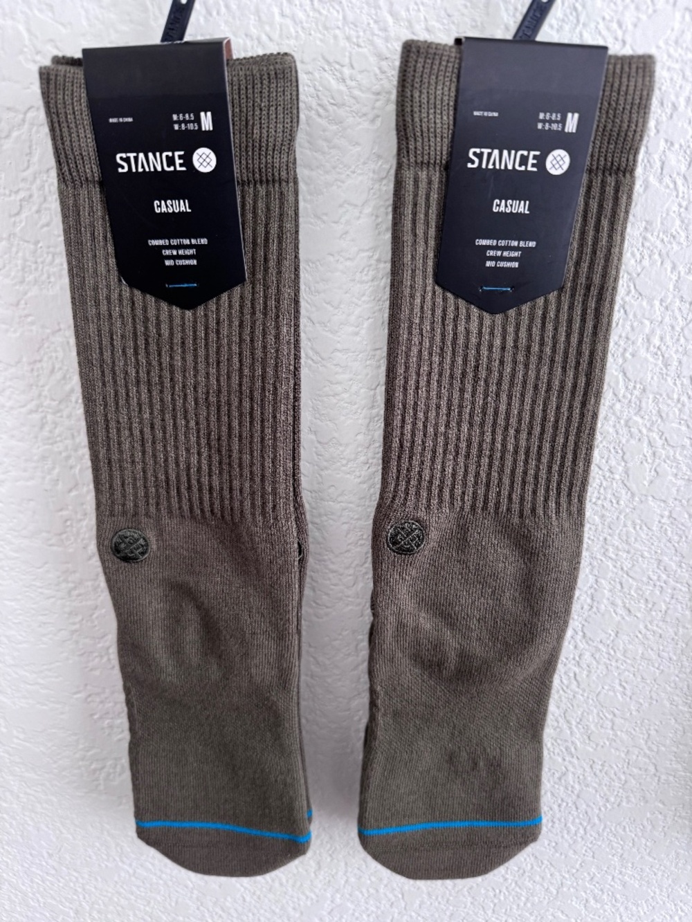 STANCE Icon Casual Ribbed Crew Socks Adult Mens 6-8.5 / Women’s 8-10.5